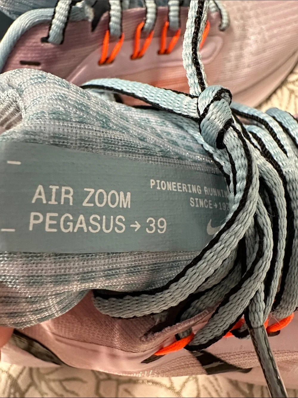 Nike Women's air zoom Pegasus Running Shoes - Light lavender & Baby Blue